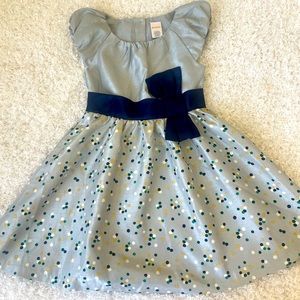 Silver Dress with Polka Dots - Gymboree